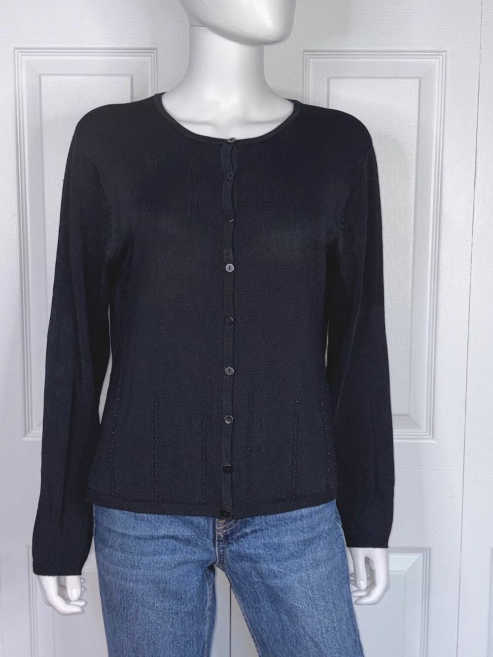 HOLT RENFREW women's knit cardigan large